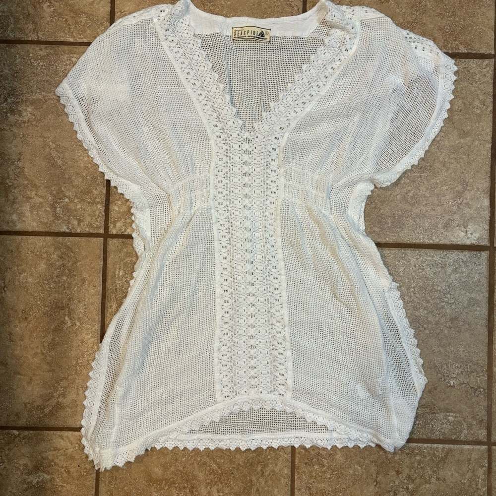 Seaspice 100% cotton Boho Oversized Top XL